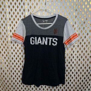 Women’s 4 her San Francisco Giants sequined T-shirt baseball MLB size L